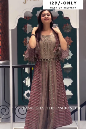 Ceremony Wear Women Cotton Ethnic Top Palazzo Set-2