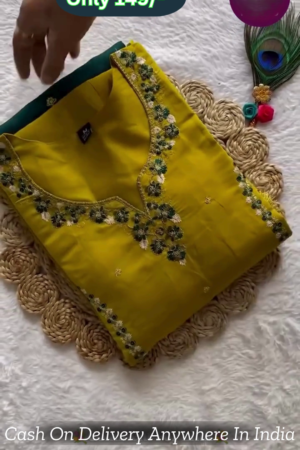 Roman Silk With Handwork Women Set