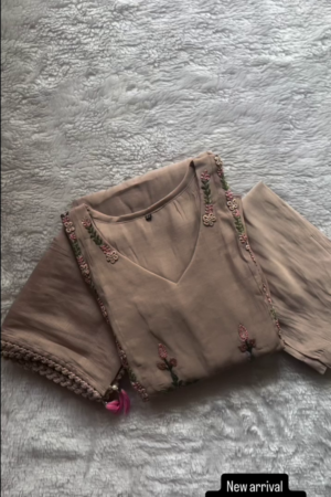 Mal Cotton A Line Kurta Pant Set -1