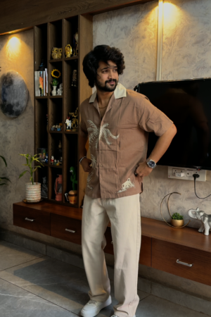 The Totem Tribal Embroidered Cuban Shirt