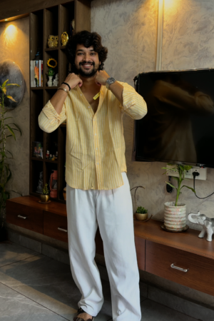 The Amalfi Vertical Seersucker Shirt