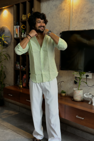 The Riviera Mint Seersucker Shirt