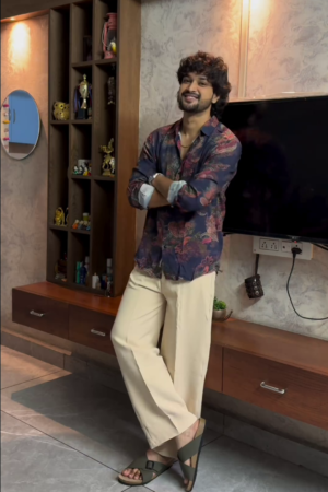 Men’s "Citrine Acid" Oversized Denim Shacket – Distressed Lime Sulfur Wash