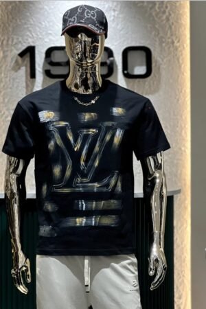 Men's Premium Embossed Monogram Graphic T-Shirt