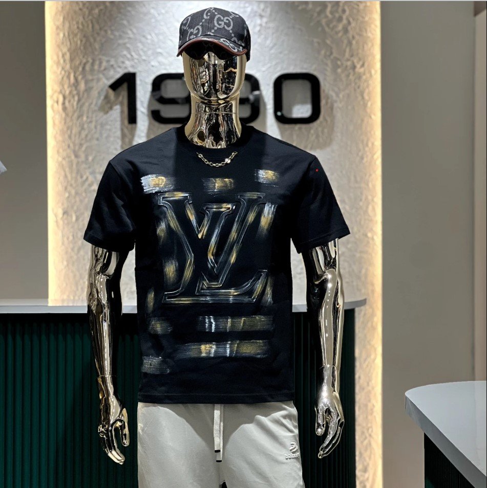 Men’s Premium Embossed Monogram Graphic T-Shirt