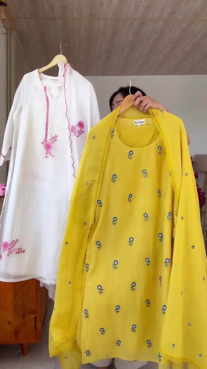 Embroidered Straight A-Line Kurta Suit Set - Image 6