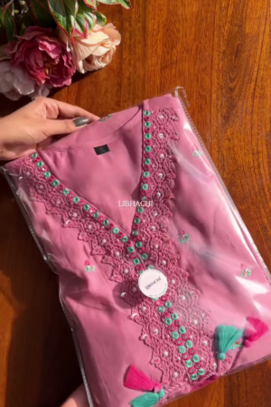 Women Embroidered Kurta, Palazzo & Dupatta Set