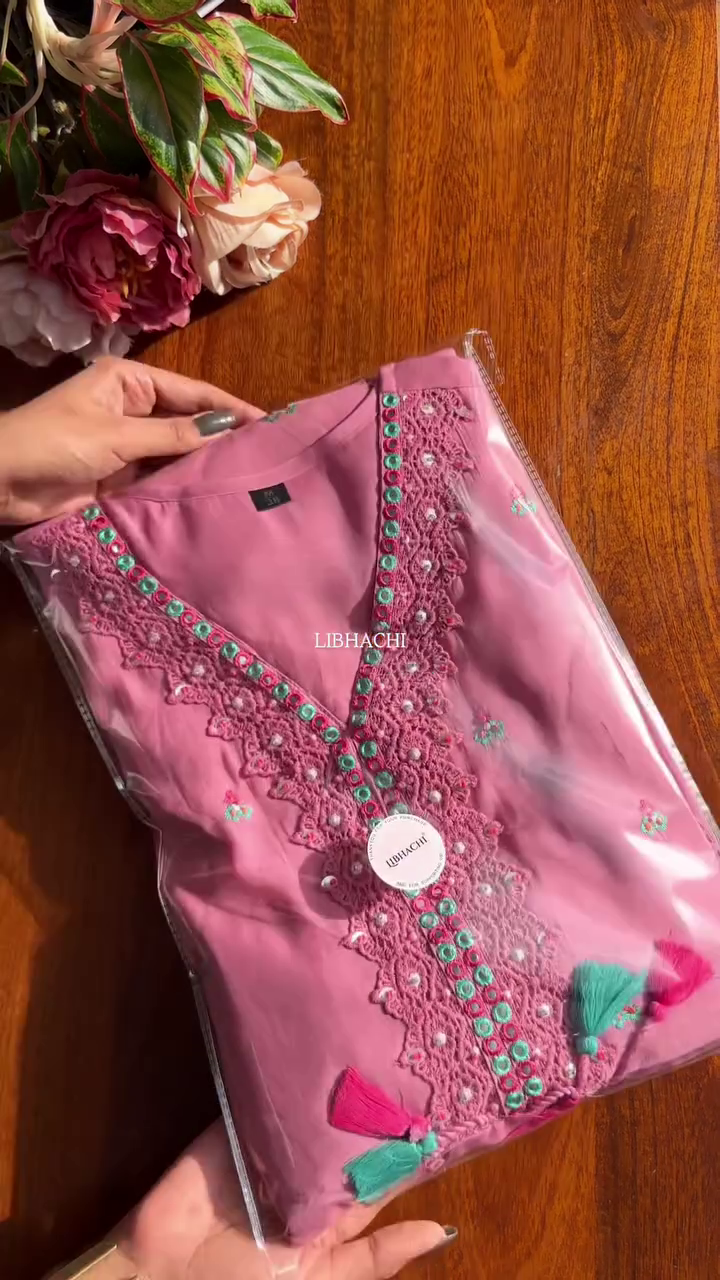 Women Embroidered Kurta, Palazzo & Dupatta Set