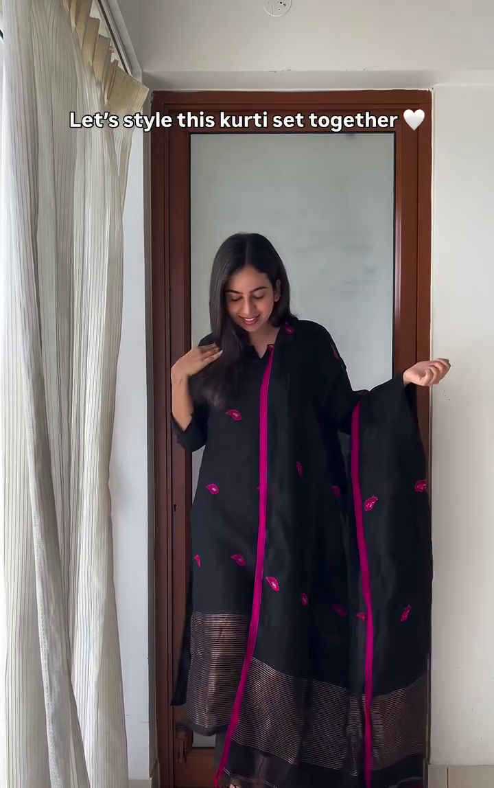 Premium Black Kurta Set - Image 2
