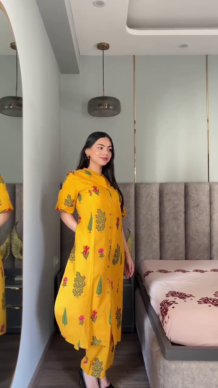 Cotton Kurti Pant Set - Image 3