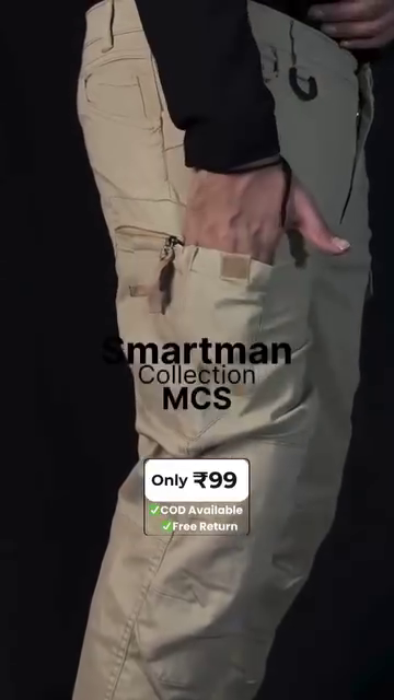 Men's Quick-Dry Outdoor Cargo Pants – Breathable, Stretchable, Windproof & Waterproof Cotton Fleece Trousers - Image 2