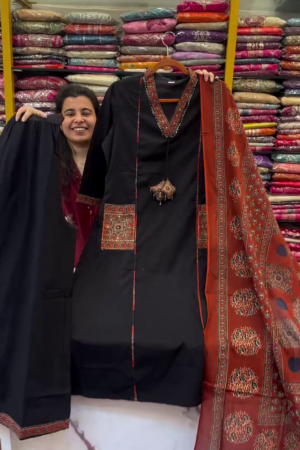 Ajrakh Inspired Suit Set