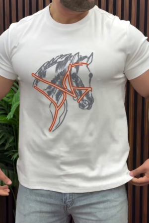 Men's Horse Graphic Printed T-Shirt