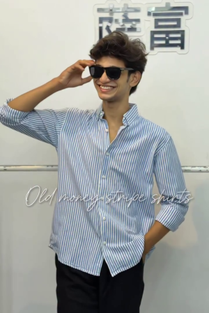 Men's Old Money Stripe Casual Shirt