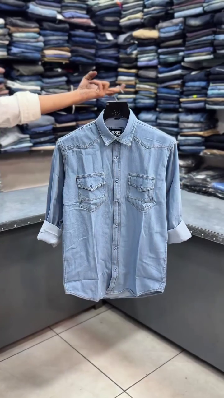 Men's Solid Utility Casual Shirt - Image 5