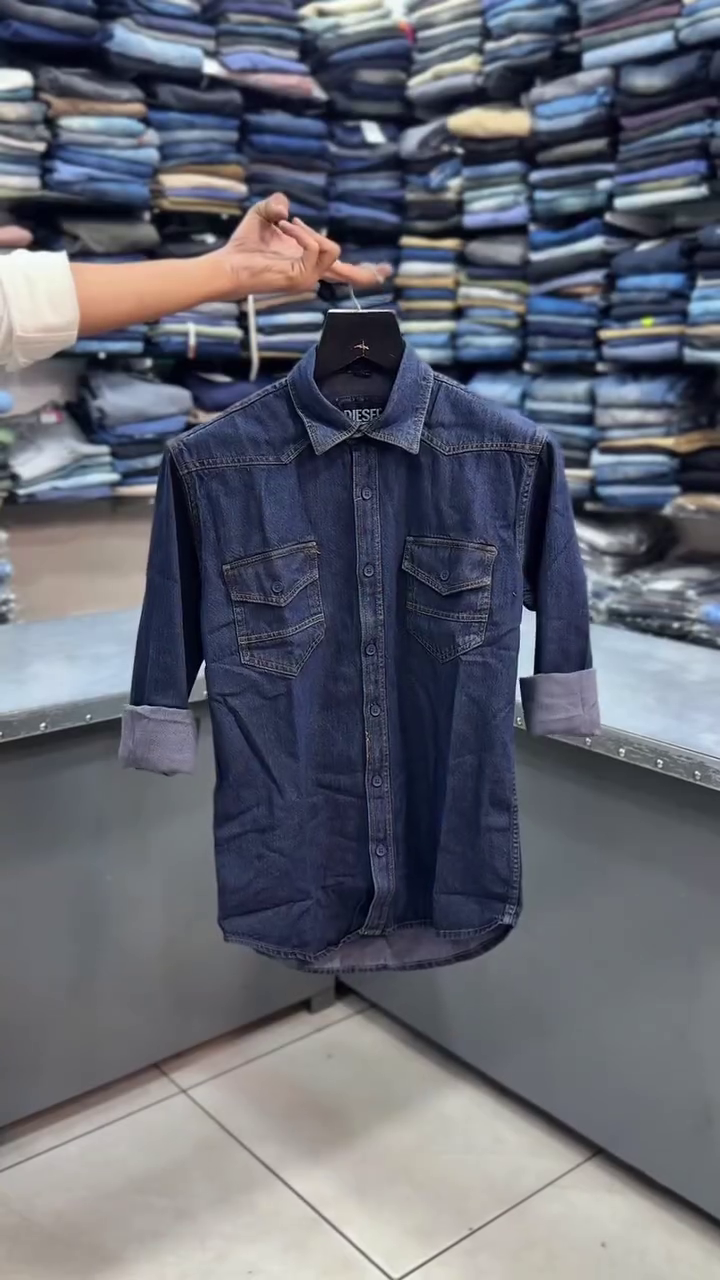 Men's Solid Utility Casual Shirt - Image 3