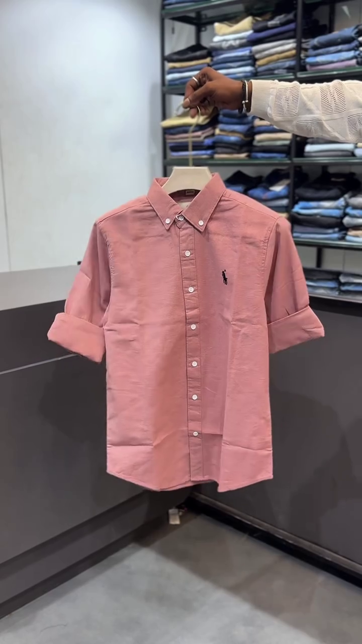 Men's Solid Button Down Casual Shirt - Image 2