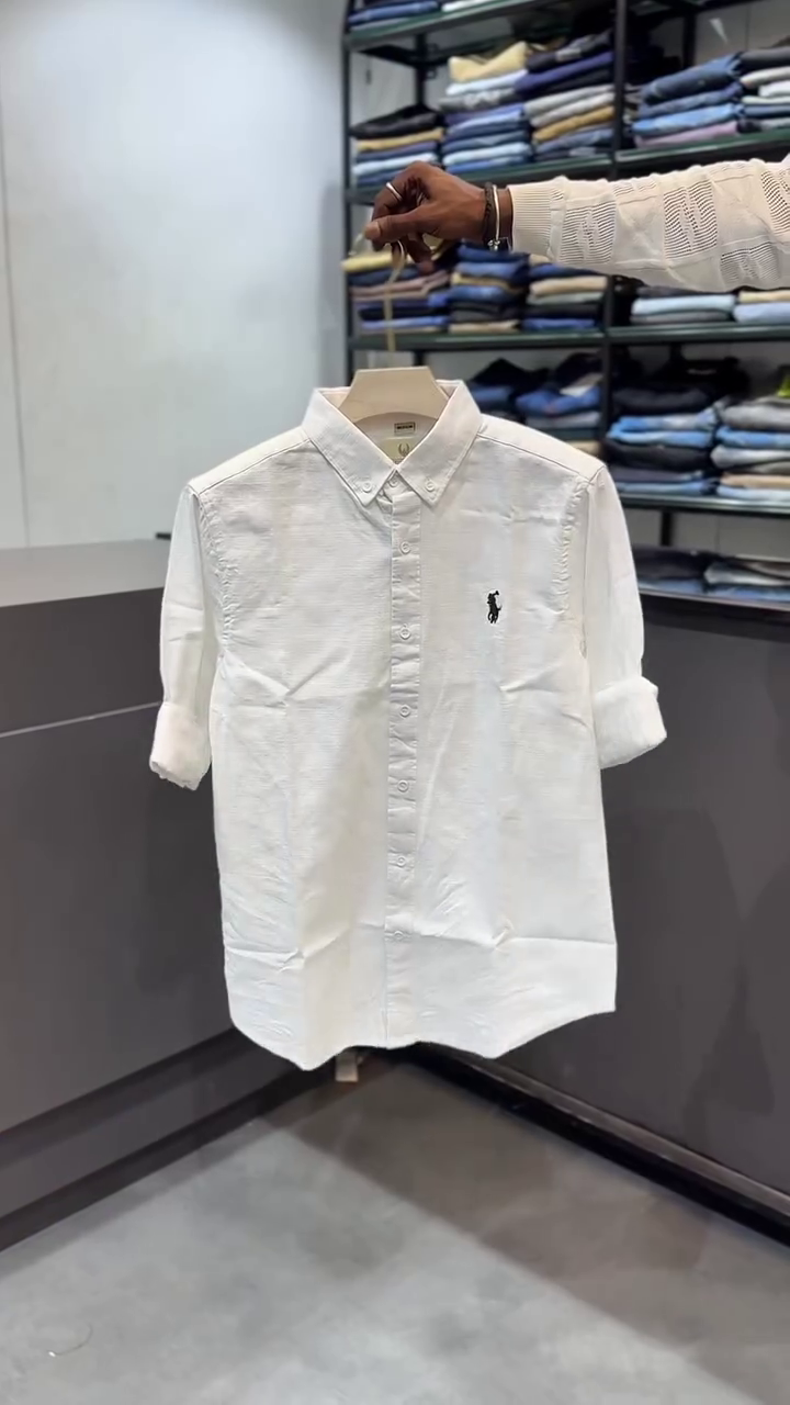 Men's Solid Button Down Casual Shirt - Image 8