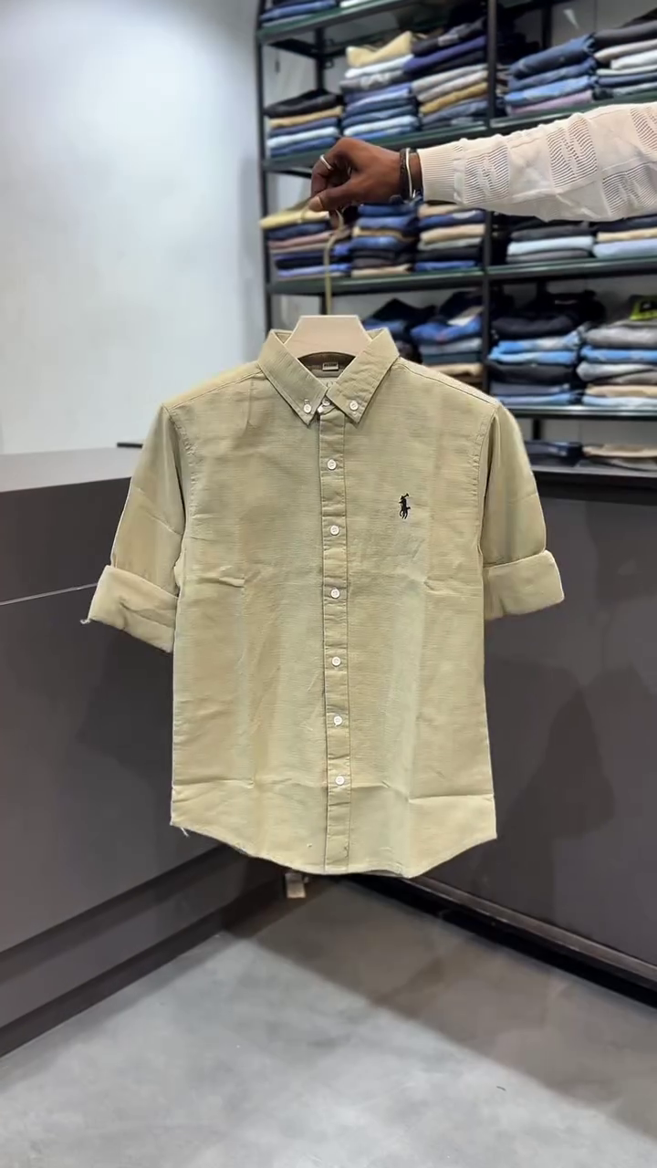 Men's Solid Button Down Casual Shirt - Image 3