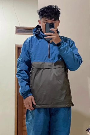 Waterproof Hooded Pullover Raincoat