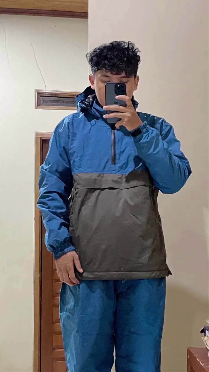 Waterproof Hooded Pullover Raincoat