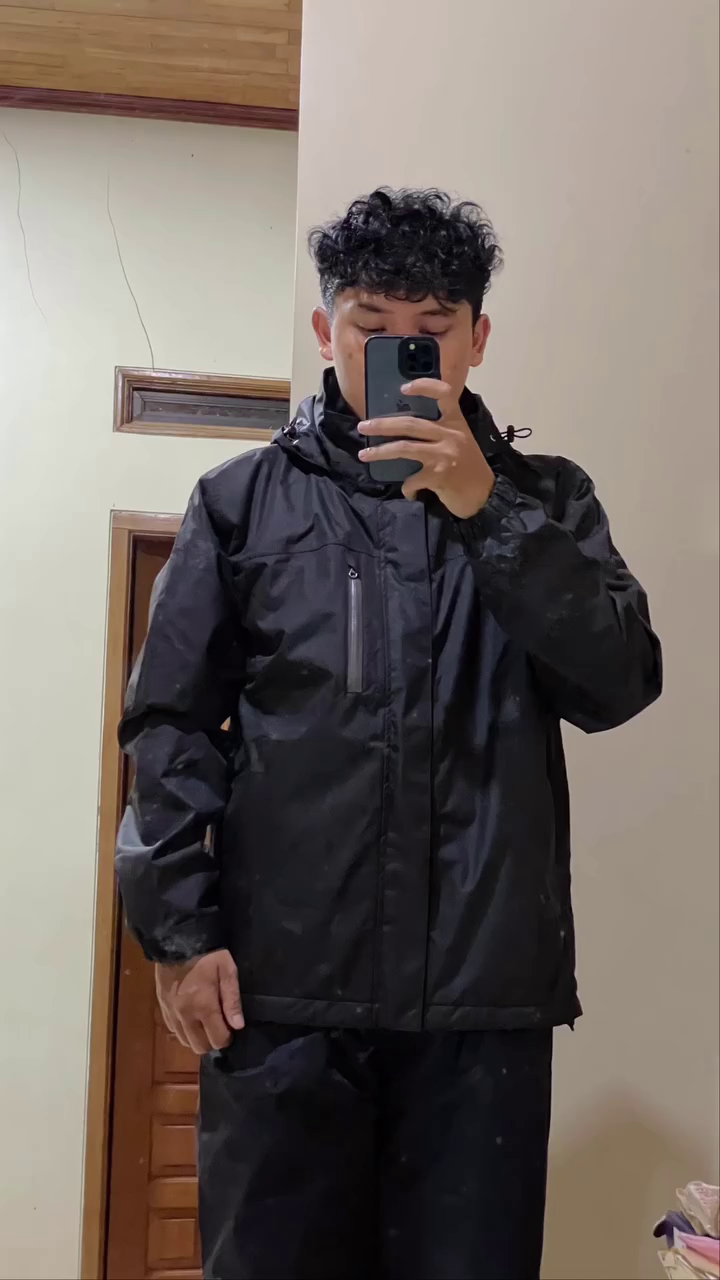 Waterproof Hooded Pullover Raincoat - Image 2