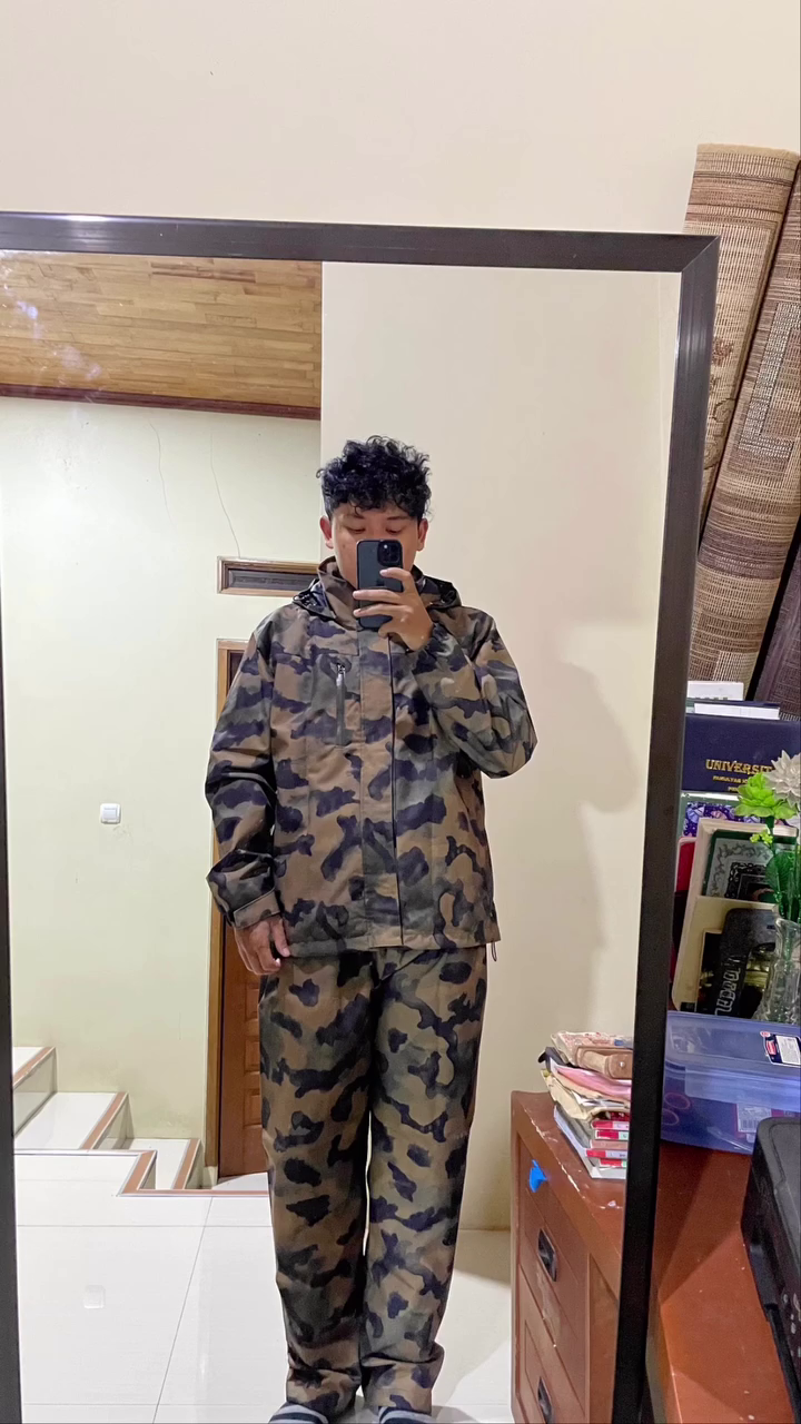 Waterproof Hooded Pullover Raincoat - Image 3