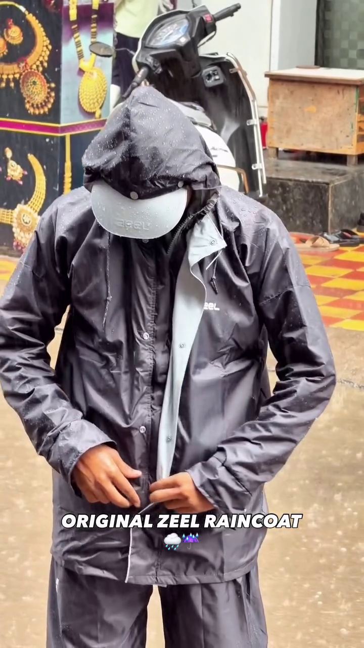 Grey Waterproof Rain Suit - Image 2