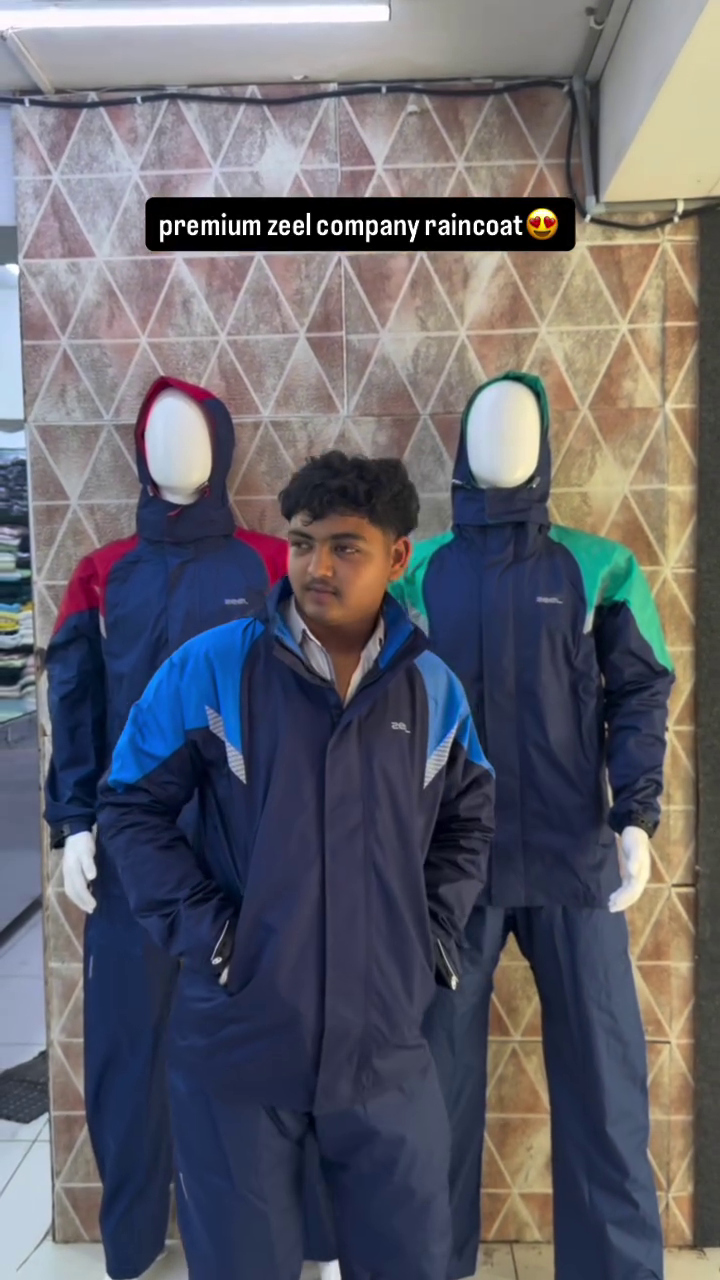 Navy Blue Waterproof Rain Suit