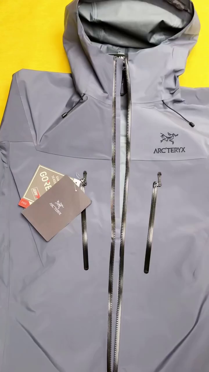 Slate Grey Waterproof Hooded Rain Jacket