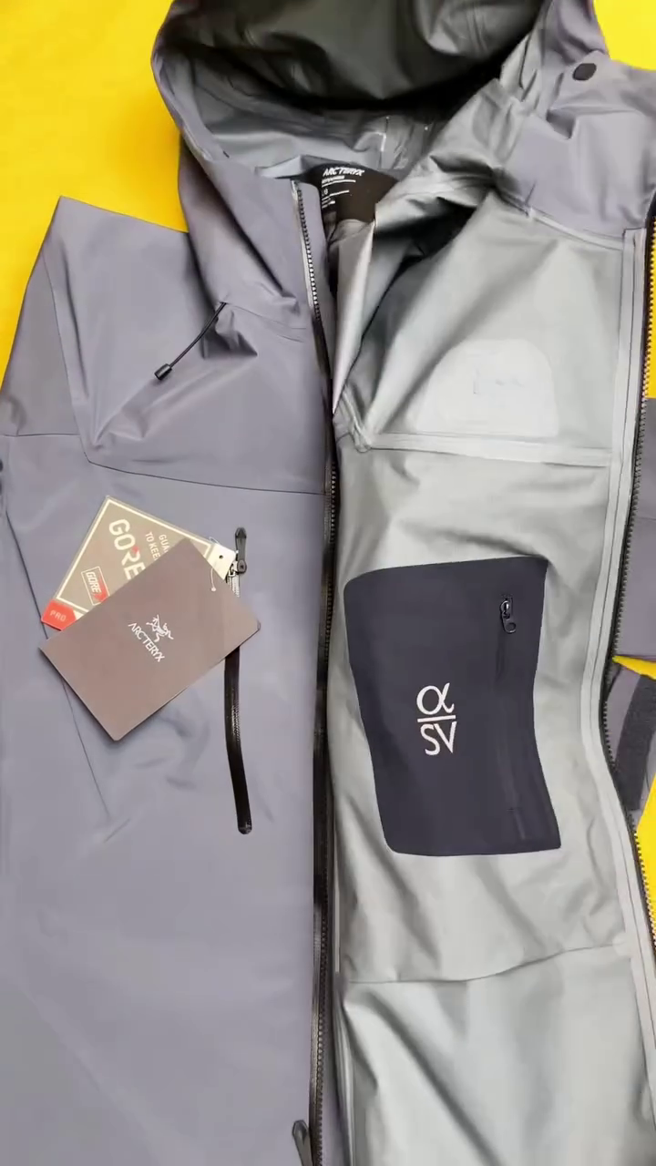 Slate Grey Waterproof Hooded Rain Jacket - Image 2