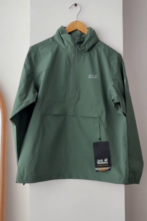 Olive Half-Zip Outdoor Anorak