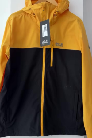 Yellow Waterproof Outdoor Shell Jacket