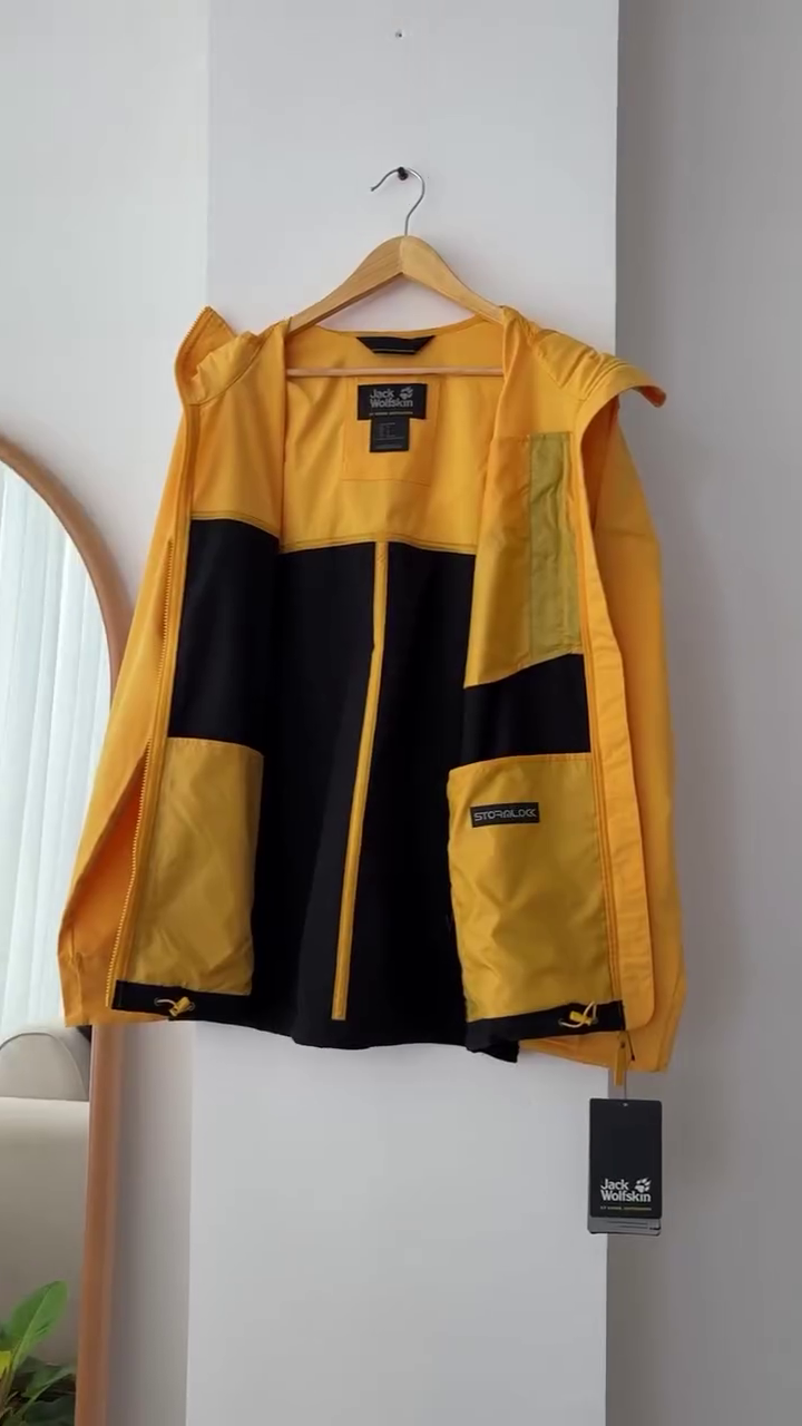 Yellow Waterproof Outdoor Shell Jacket - Image 2