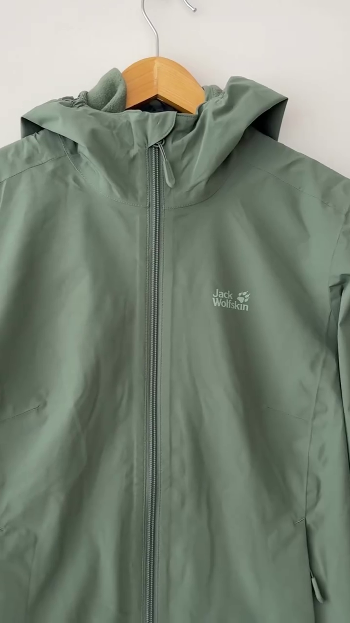 Sage Green Lightweight Hooded Windbreaker - Image 2