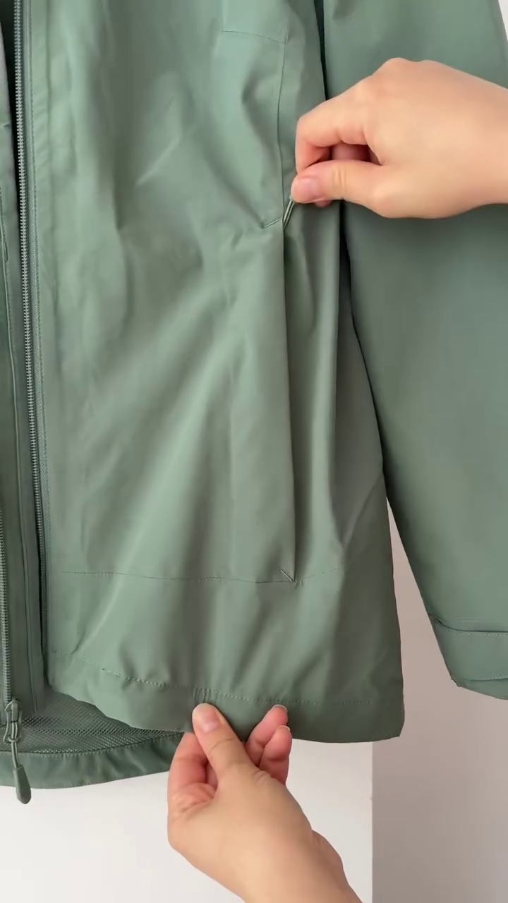 Sage Green Lightweight Hooded Windbreaker - Image 3