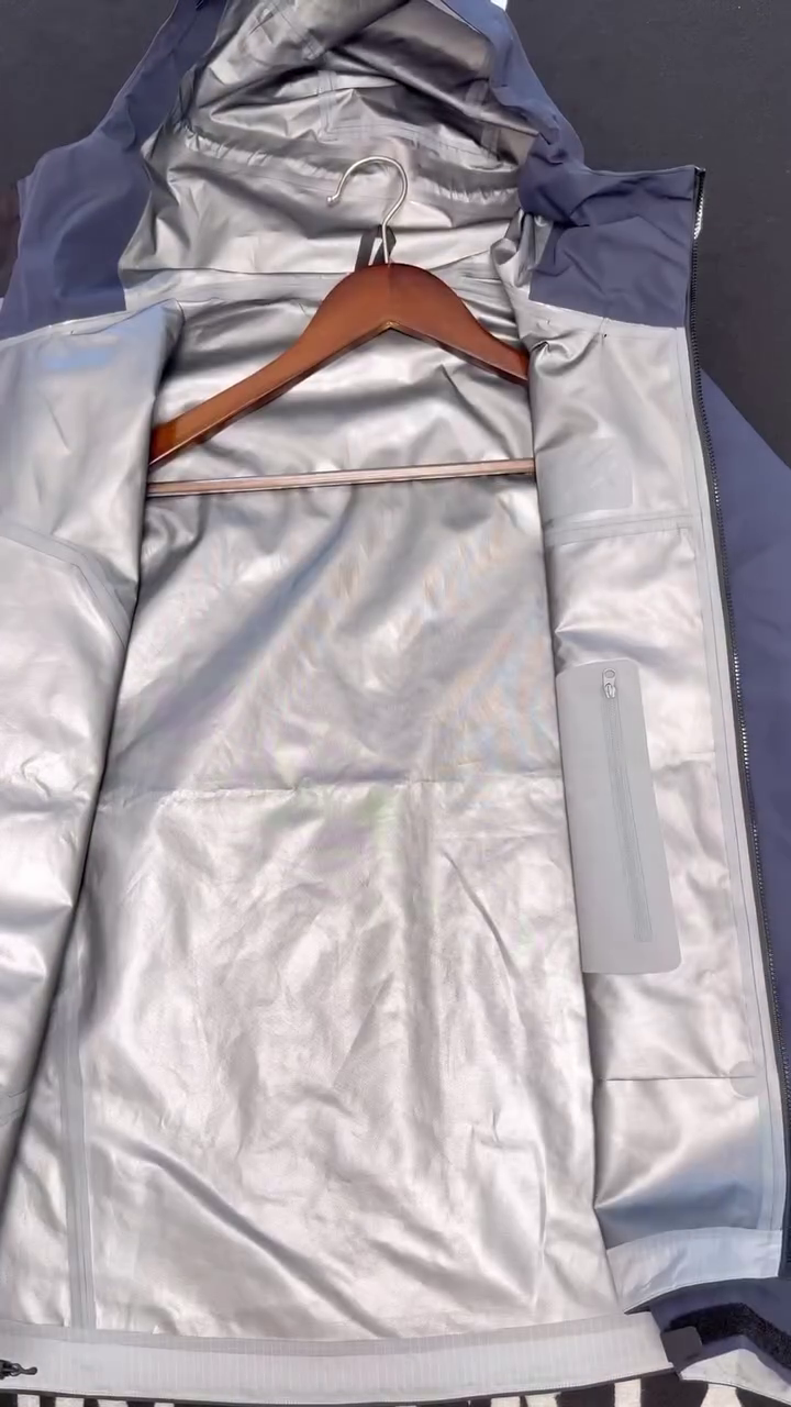 Slate Grey Waterproof Mountain Shell Jacket - Image 2