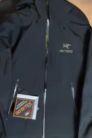 Black Lightweight Rain Shell Jacket
