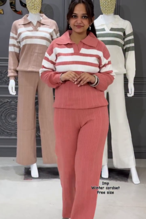 Coral Winter Co-ord Set