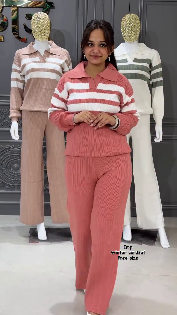 Coral Winter Co-ord Set